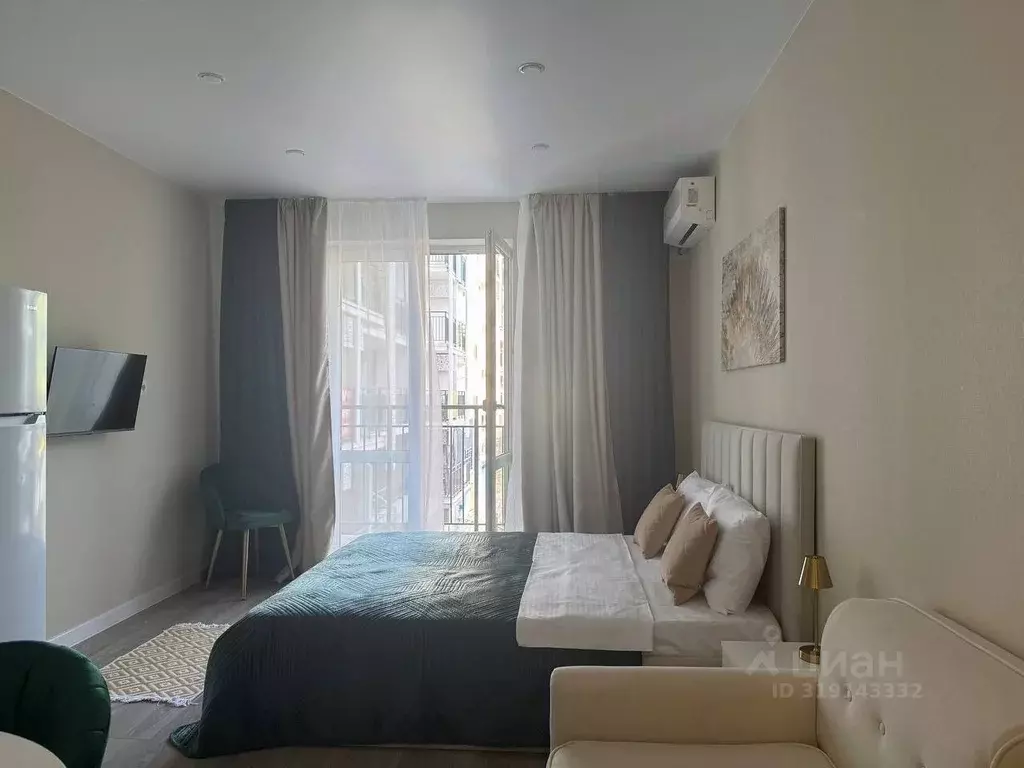 Студия Краснодарский край, Сочи ул. Искры, 88к3 (27.3 м) - Фото 1