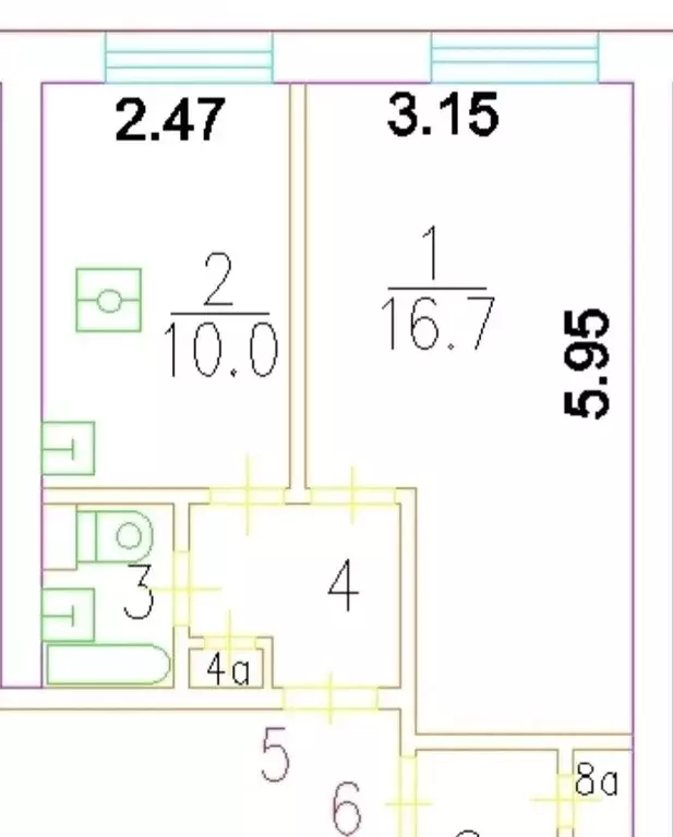 1-к кв. Москва бул. Матроса Железняка, 9А (33.0 м) - Фото 1