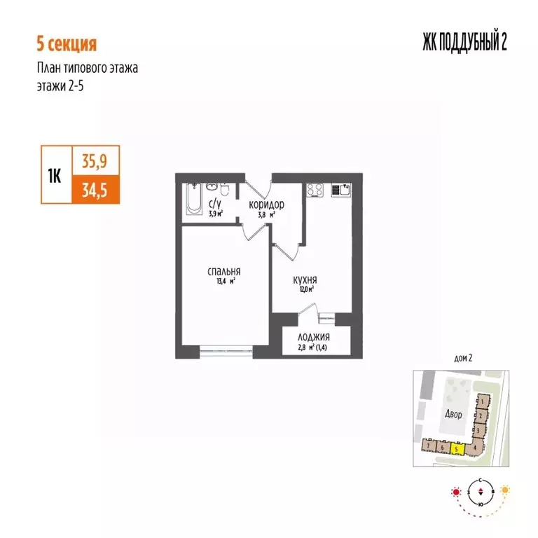 1-к кв. Самарская область, Волжский район, Петра Дубрава городское ... - Фото 1