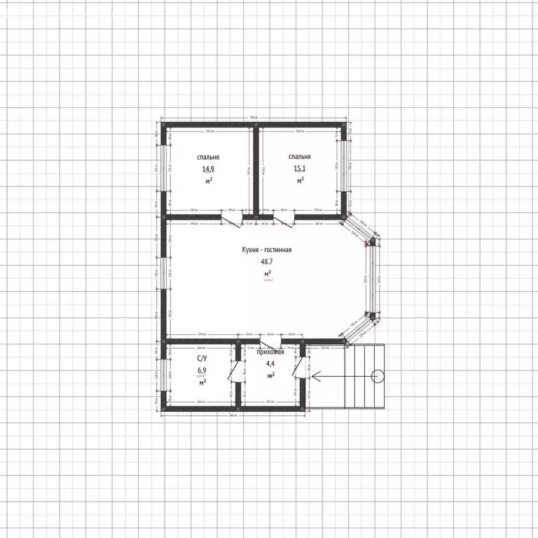 Дом в Краснодар, СНТ Хуторок-Южный, Персиковая улица, 142 (90 м) - Фото 1
