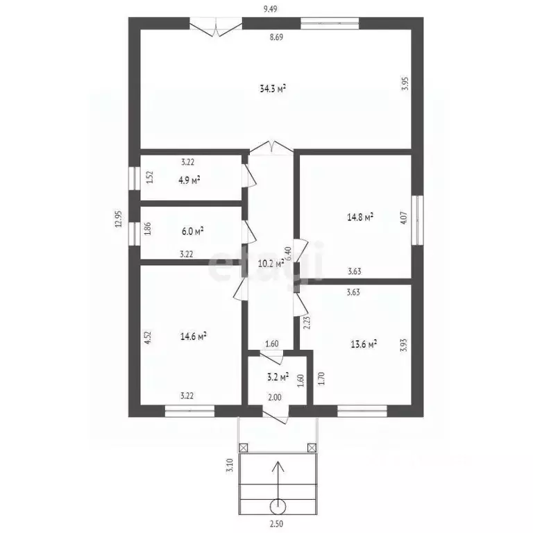 Дом в Ростовская область, Аксайский район, Щепкинское с/пос, пос. ... - Фото 2