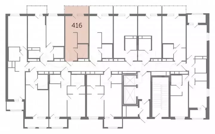 Квартира-студия, 26,5м, 6/12эт. - Фото 1