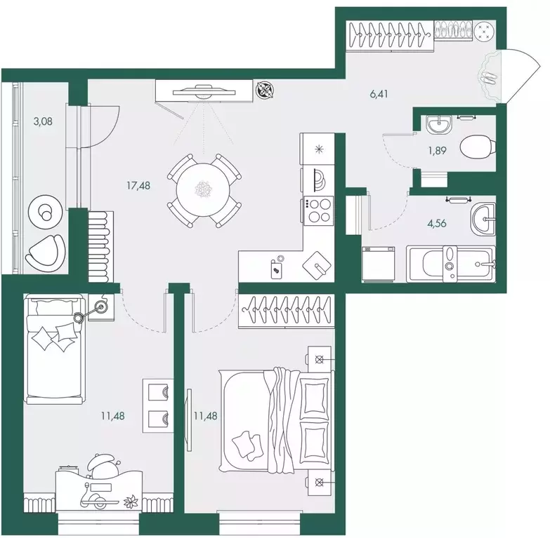 2-к кв. Сахалинская область, Южно-Сахалинск Ново-Александровск п/р, ... - Фото 1