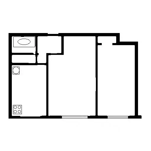 2-к кв. Москва Октябрьская ул., 42 (48.0 м) - Фото 1