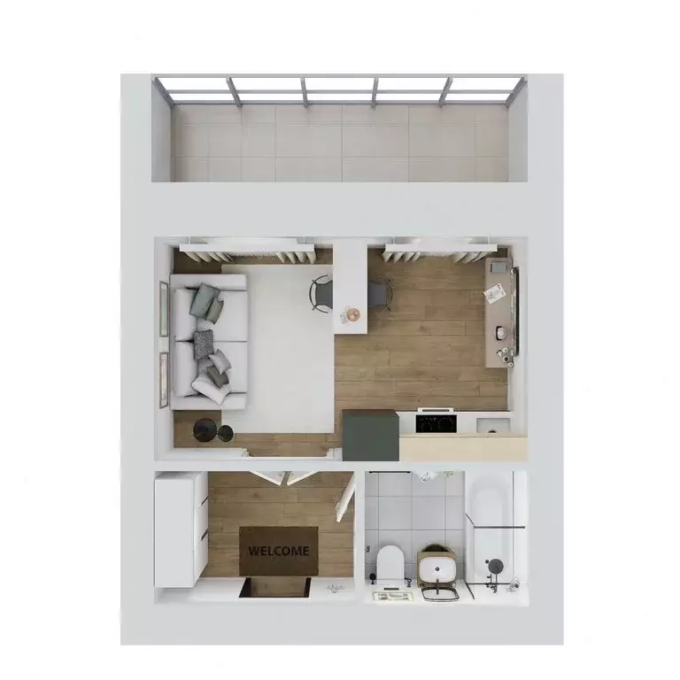 Квартира-студия: Новосибирск, улица Юности, 9 (27.45 м) - Фото 2