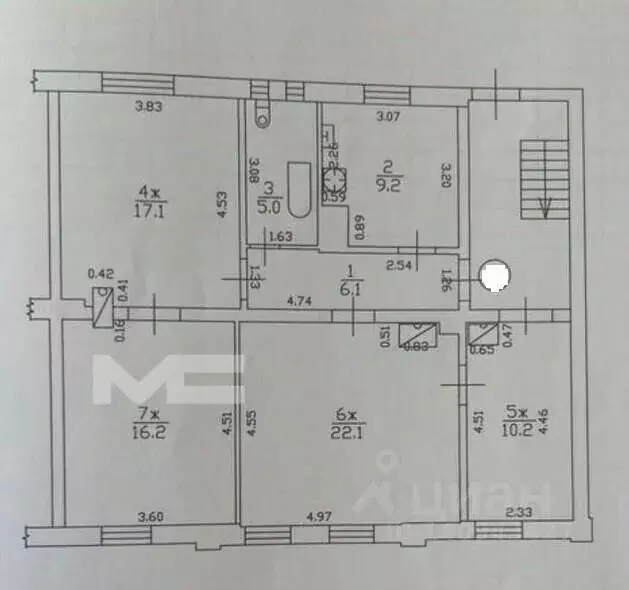 4-к кв. Калининградская область, Неман Советская ул., 29 (85.0 м) - Фото 2