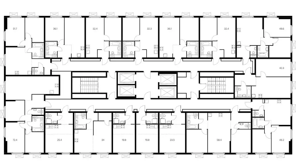 Студия Москва Амурский парк жилой комплекс, 1.1 (25.4 м) - Фото 1