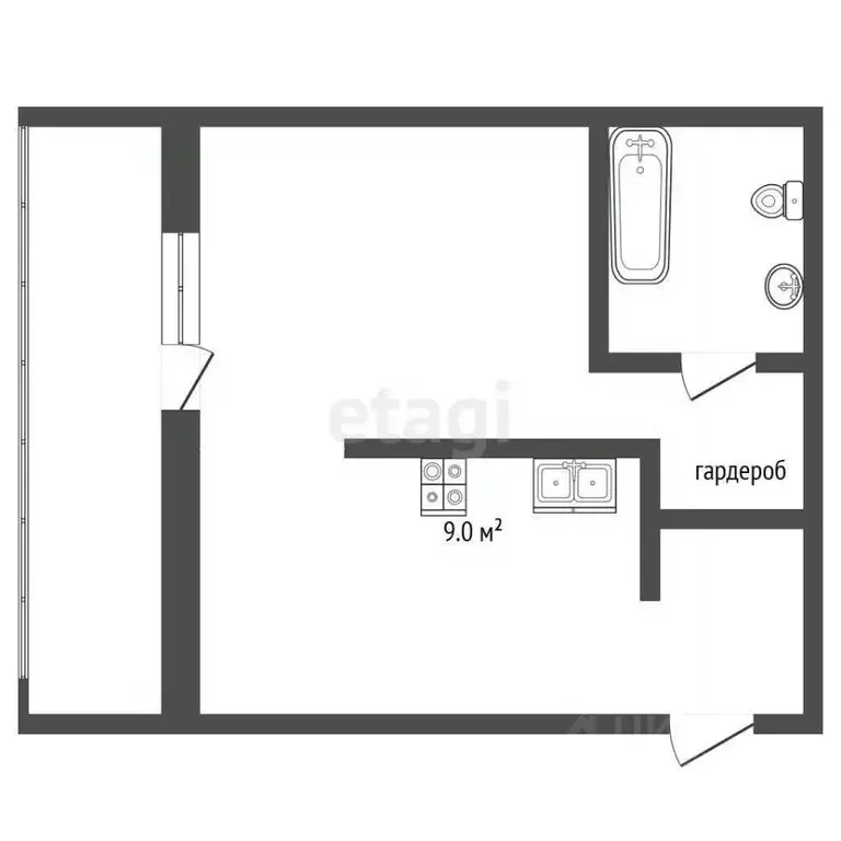 1-к кв. Москва Бутырская ул., 21 (40.0 м) - Фото 2