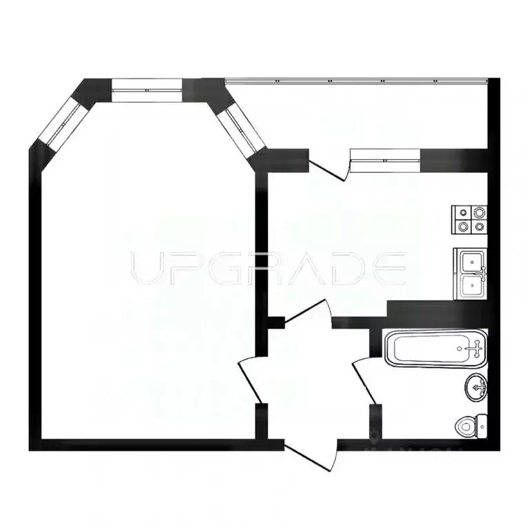 1-к кв. Орловская область, Орел Планерная ул., 62 (35.7 м) - Фото 1