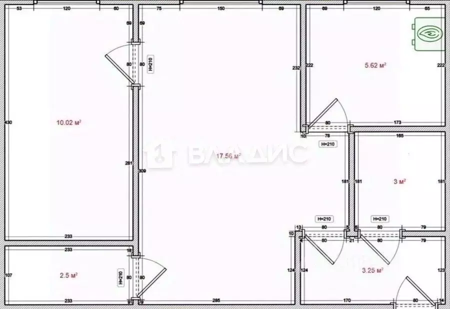 2-к кв. Новосибирская область, Новосибирск Новогодняя ул., 11 (41.95 ... - Фото 1