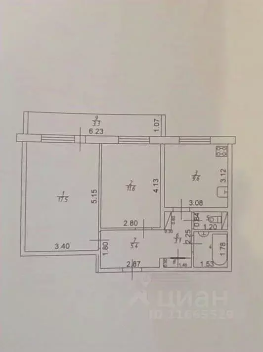 2-к кв. Татарстан, Зеленодольск Столичная ул., 8А (59.0 м) - Фото 1