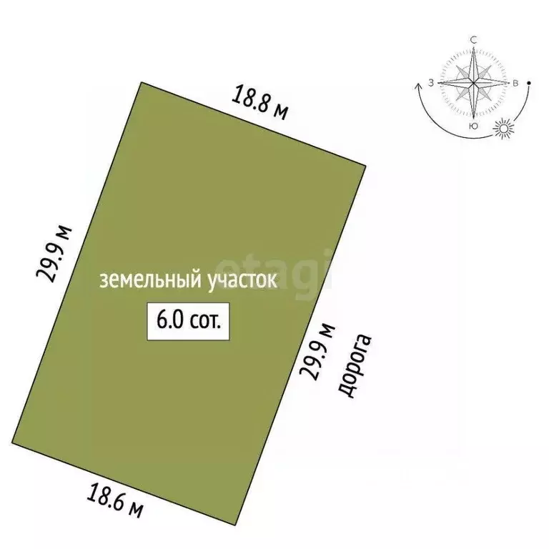 Участок в Ростовская область, Ростов-на-Дону Бытовик СНТ,  (6.0 сот.) - Фото 1