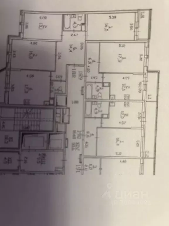 3-к кв. Санкт-Петербург Заставская ул., 44 (91.0 м) - Фото 2