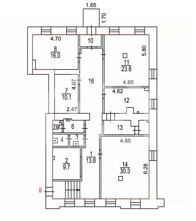 Помещение свободного назначения в Москва ул. Бахрушина, 28 (155 м) - Фото 2