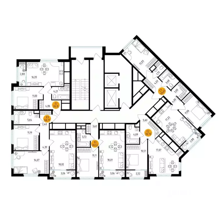 2-к кв. Рязанская область, Рязань ул. Земнухова (58.77 м) - Фото 1