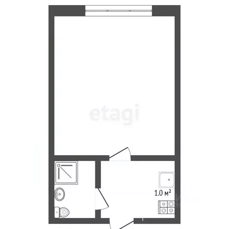 Студия Тюменская область, Тюмень ул. Парфенова, 20 (17.6 м) - Фото 2