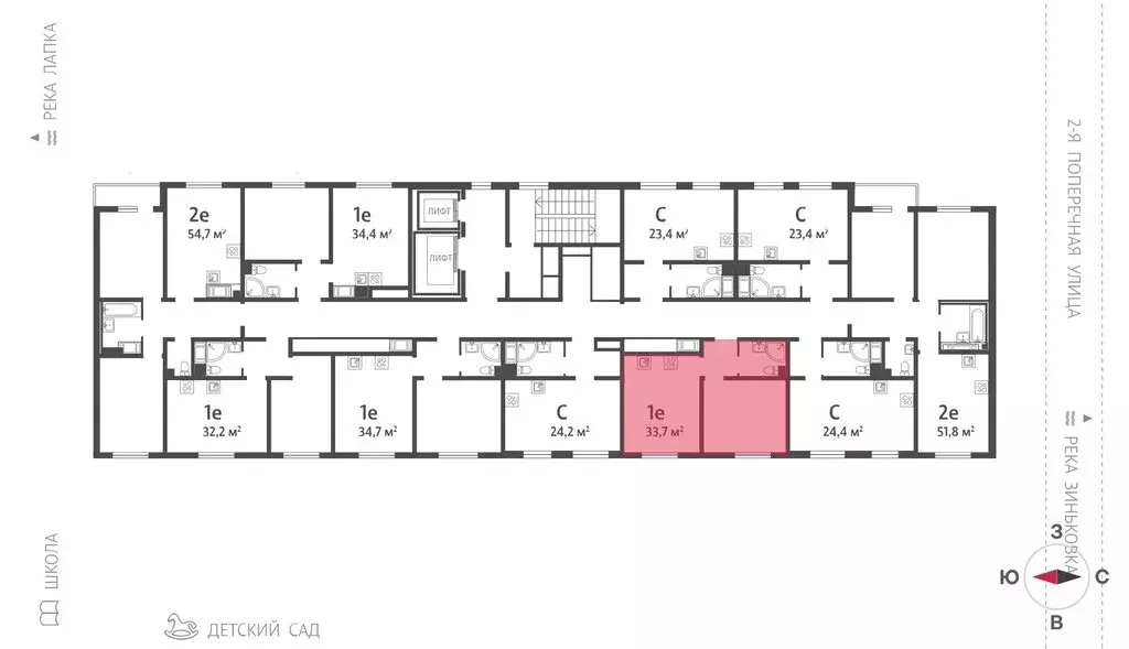 1-комнатная квартира: посёлок Ковалёво, улица Александра Разгонина, ... - Фото 2