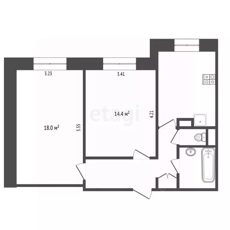 Комната Москва Соловьиный проезд, 16К1 (15.0 м) - Фото 1