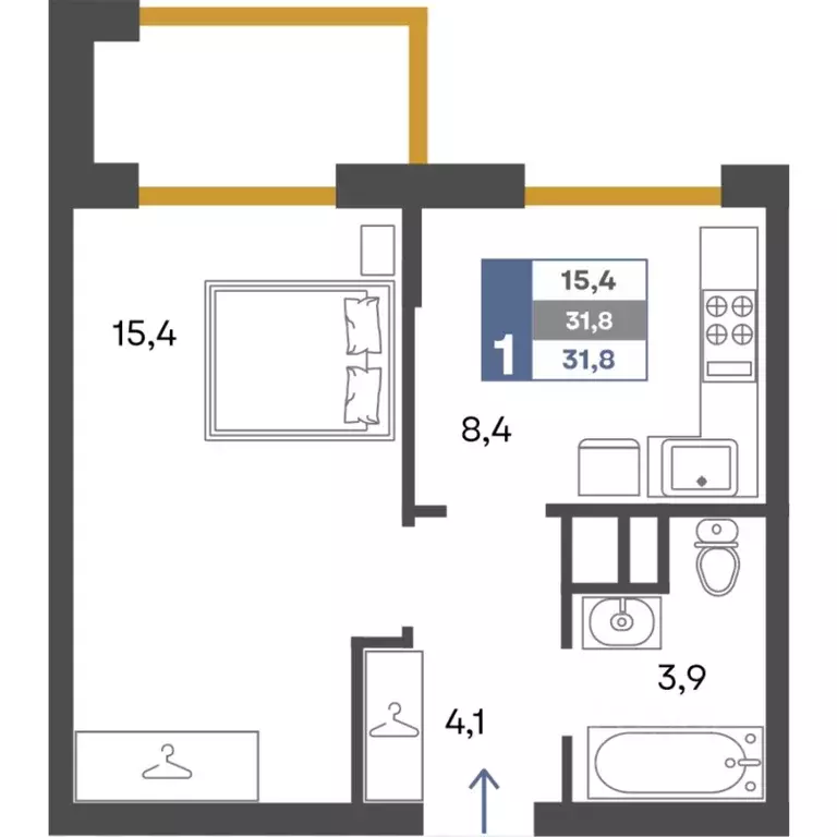 1-к кв. Крым, Симферопольский район, Добровское с/пос, с. Перевальное ... - Фото 1