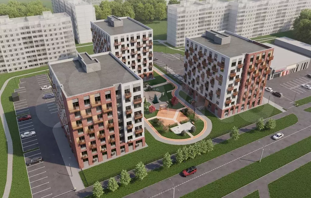 2-к. квартира, 57,8 м, 2/8 эт. - Фото 1