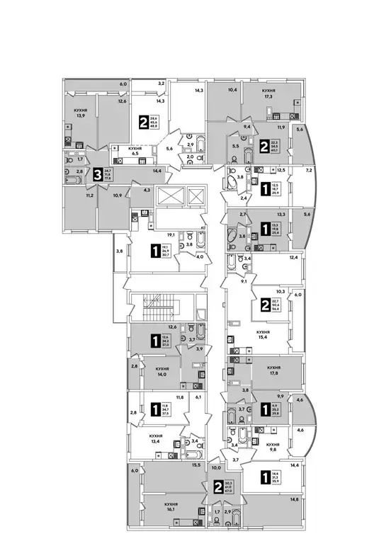 3-к кв. Краснодарский край, Краснодар ул. Ивана Беличенко, 97 (77.8 м) - Фото 1