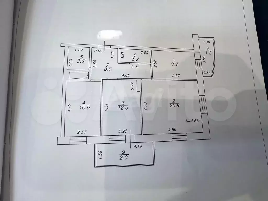 3-к. квартира, 68,8 м, 14/19 эт. - Фото 0
