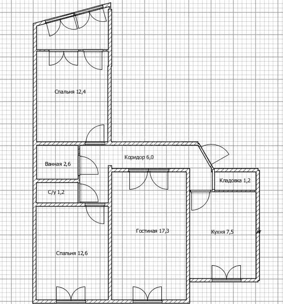 3-к кв. Оренбургская область, Оренбург Транспортная ул., 7 (65.2 м) - Фото 2