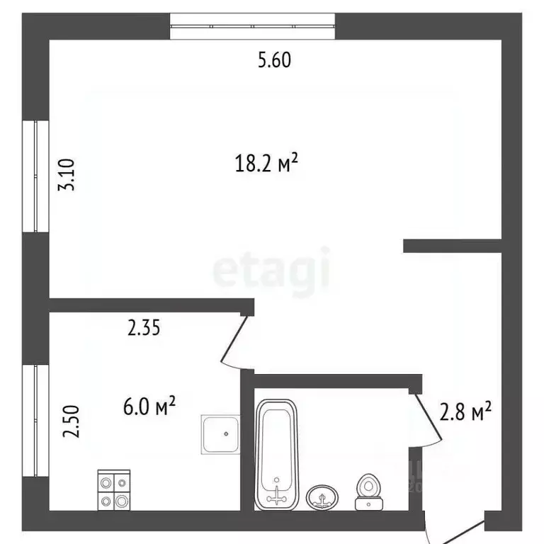 1-к кв. Камчатский край, Петропавловск-Камчатский Заводская ул., 6А ... - Фото 2