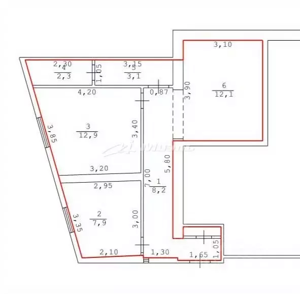 4-к кв. Крым, Алупка пер. Калинина, 9 (96.7 м) - Фото 2