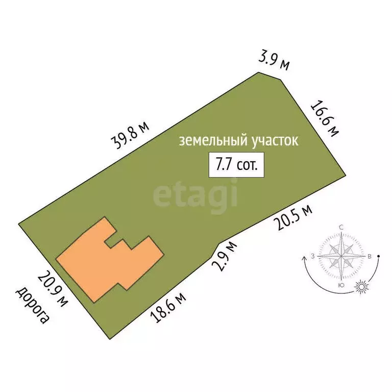 Дом в Миасс, улица 30 лет ВЛКСМ (60 м) - Фото 1