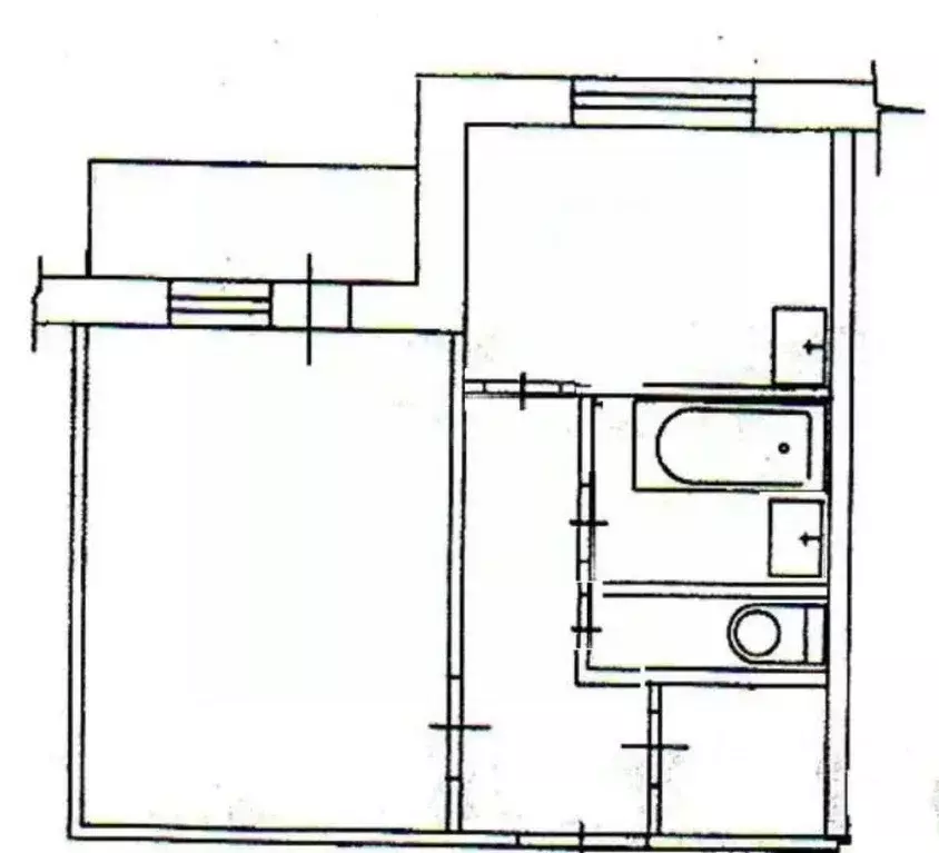 1-к кв. Татарстан, Казань ул. Четаева, 48 (33.0 м) - Фото 1