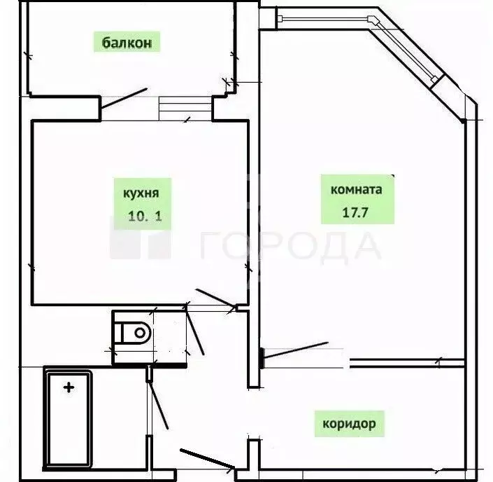 1-к кв. Московская область, Мытищи ул. Борисовка, 28А (41.6 м) - Фото 1