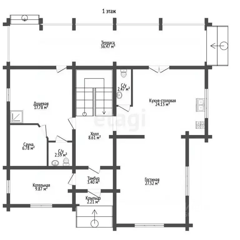 Дом в Московская область, Дмитровский муниципальный округ, Хлыбы кп 76 ... - Фото 2