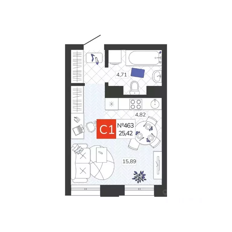 1-к кв. Тульская область, Тула Мясново мкр, Желания жилой комплекс ... - Фото 0