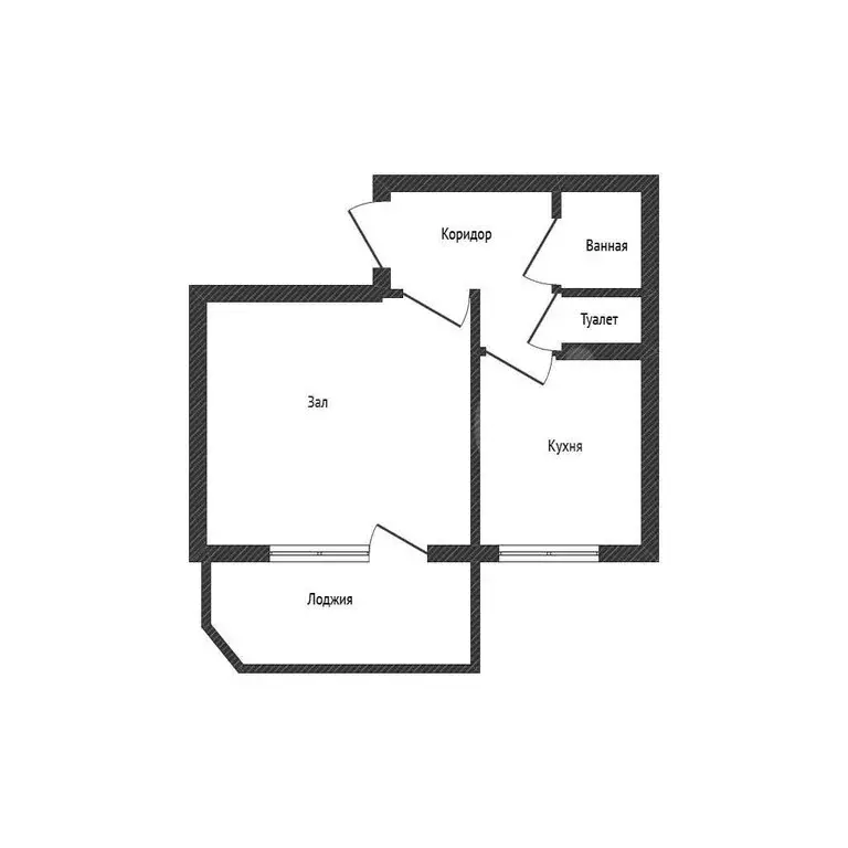 1-комнатная квартира: Салават, улица Островского, 65А (47 м) - Фото 1