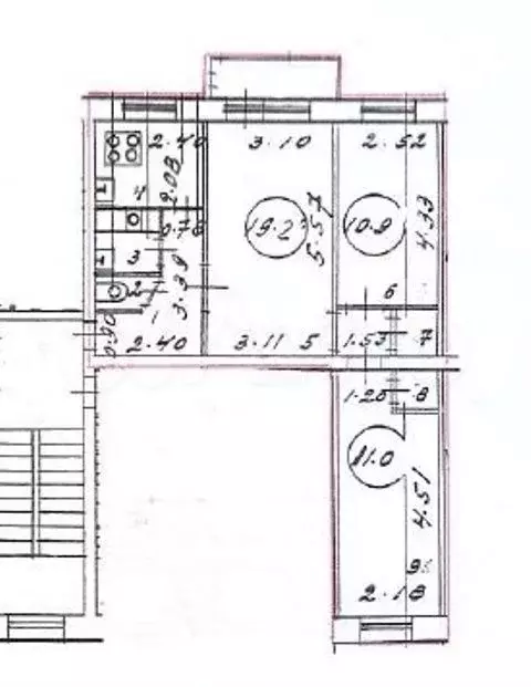 3-к. квартира, 55,8 м, 5/5 эт. - Фото 0