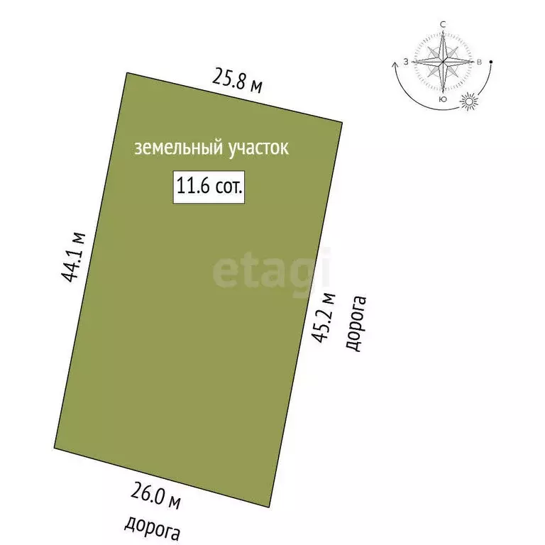 Участок в Вологодская область, рабочий посёлок Шексна (11.64 м) - Фото 1