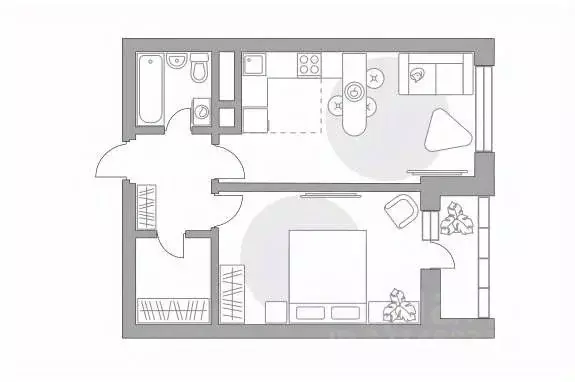 2-к кв. Московская область, Красногорск ул. Александровская, 4 (45.33 ... - Фото 1