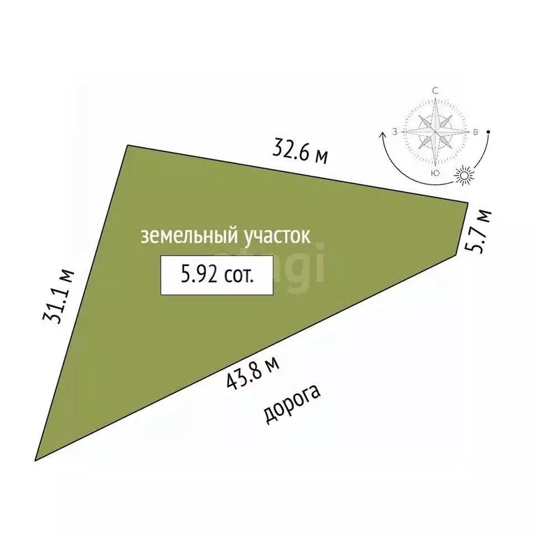 Участок в Крым, Судак муниципальный округ, с. Миндальное, Солнечная ... - Фото 2