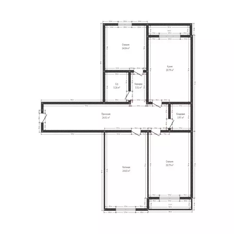 3-комнатная квартира: Махачкала, улица Азиза Алиева, 8 (116 м) - Фото 1