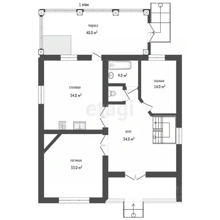 Дом в Орловская область, Орловский муниципальный округ, пос. ... - Фото 1