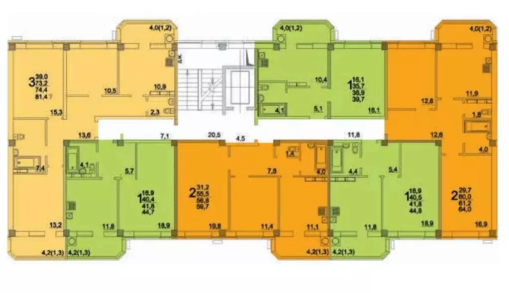 3-к кв. Ставропольский край, Ессентуки ул. Шмидта, 80/1с (81.4 м) - Фото 1