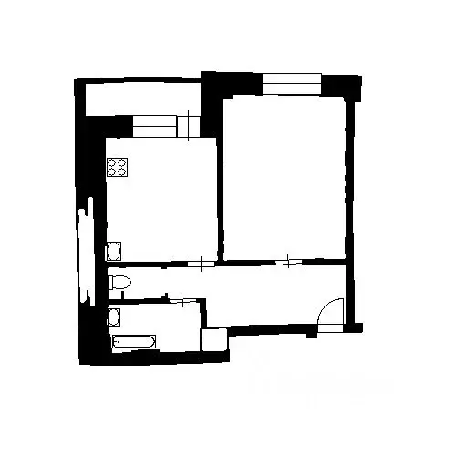 1-к кв. Башкортостан, Уфа Кавказская ул., 26 (43.0 м) - Фото 1