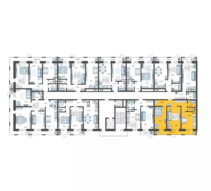 2-комнатная квартира: Краснодар, микрорайон 9-й километр, Ярославская ... - Фото 2