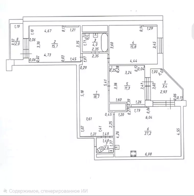 3-к кв. Татарстан, Казань просп. Победы, 139Ак2 (100.0 м) - Фото 2