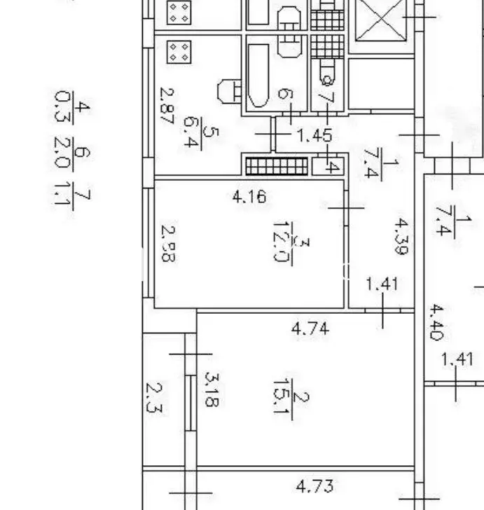 2-комнатная квартира: Санкт-Петербург, Дачный проспект, 7к1 (44.3 м) - Фото 0
