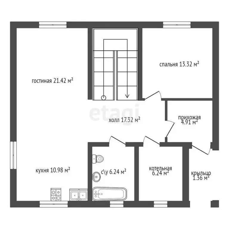 Дом в Ломоносовский район, Ропшинское сельское поселение, деревня ... - Фото 2