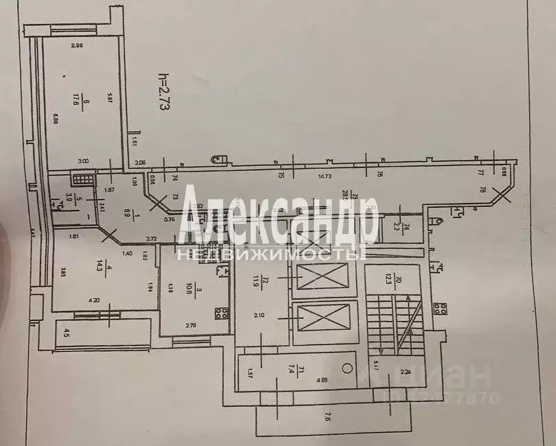 2-к кв. Санкт-Петербург ул. Русановская, 19к1 (57.1 м) - Фото 2