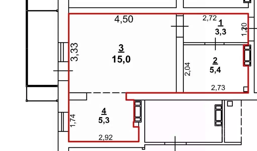Студия Крым, Ялта проезд Бакунинский, 13 (30.0 м) - Фото 2