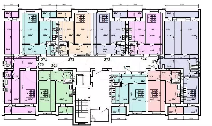 1-к. квартира, 40 м, 4/10 эт. - Фото 1